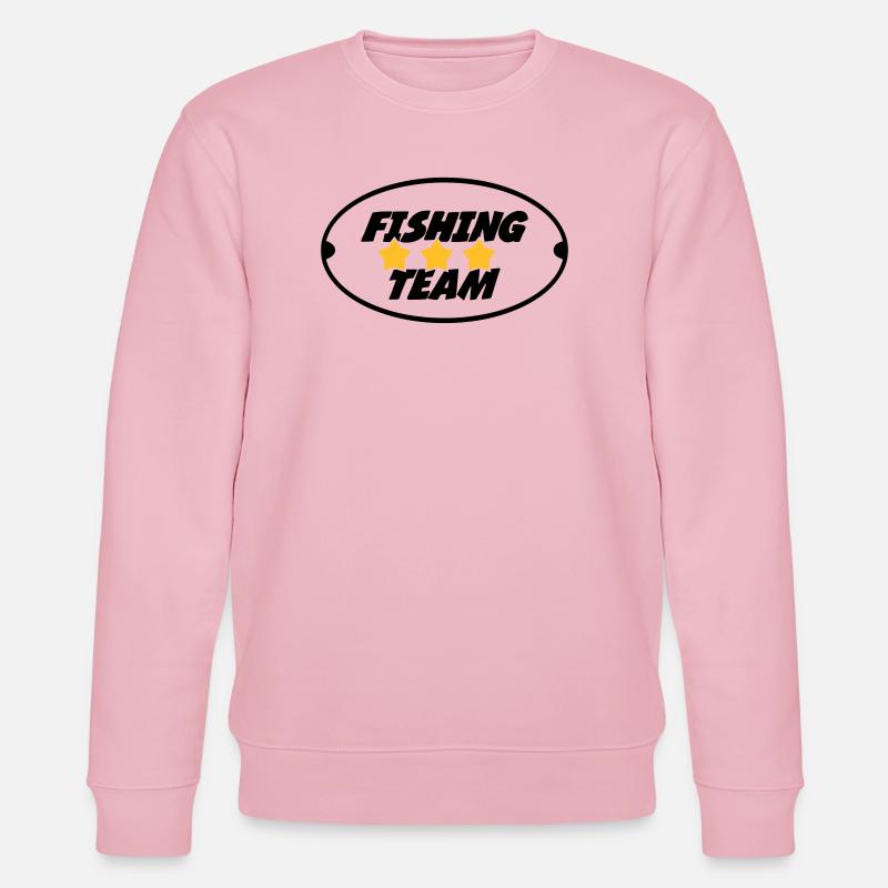 Fishing Team - Stanley/Stella Unisex Bio-Sweatshirt CHANGER  - Hellrosa