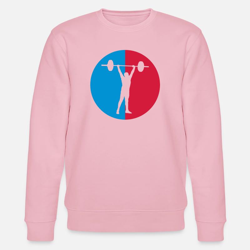 Strength training / Krafttraining / Musculation - Stanley/Stella Unisex Bio-Sweatshirt CHANGER  - Hellrosa