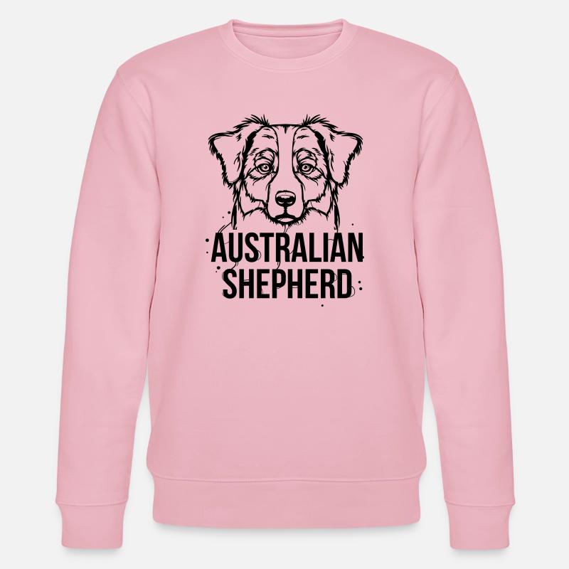 Australian Shepherd - Stanley/Stella CHANGER Unisex Organic Sweatshirt - cotton pink