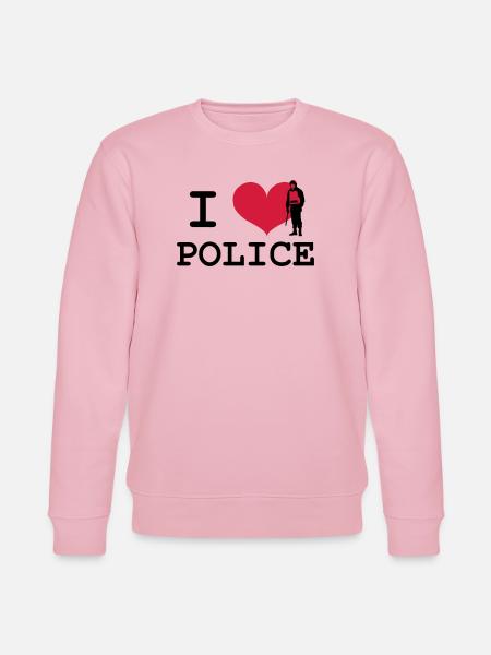 I Love Police - Sweat bio CHANGER Stanley/Stella Unisexe - rose pâle