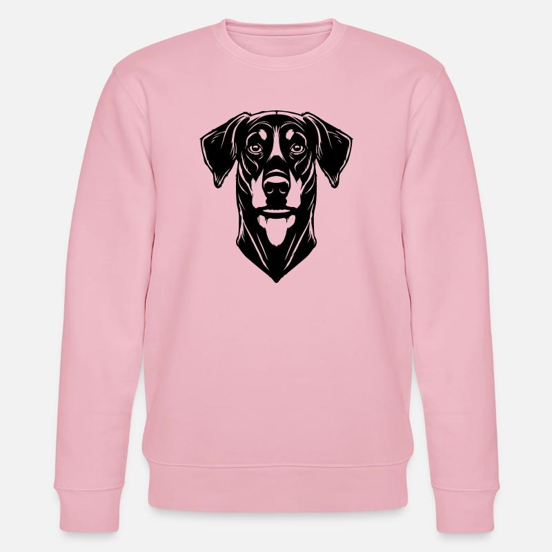 Dobermann - Stanley/Stella Unisex Bio-Sweatshirt CHANGER  - Hellrosa