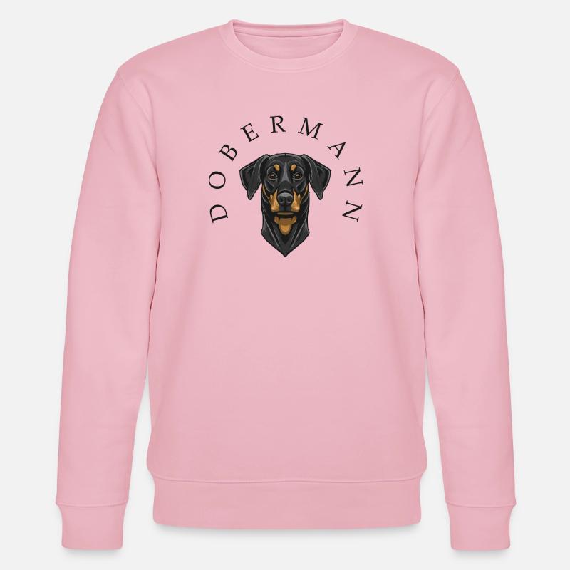 Dobermann - Stanley/Stella CHANGER Unisex Organic Sweatshirt - cotton pink