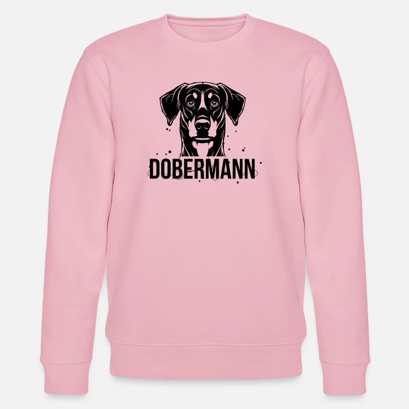 Dobermann - Stanley/Stella CHANGER Unisex Organic Sweatshirt - cotton pink