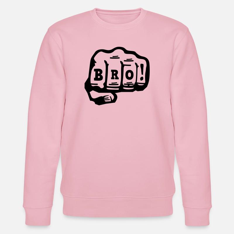 bro - Stanley/Stella Unisex Bio-Sweatshirt CHANGER  - Hellrosa