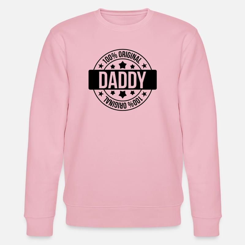 Daddy - Stanley/Stella Unisex Bio-Sweatshirt CHANGER  - Hellrosa
