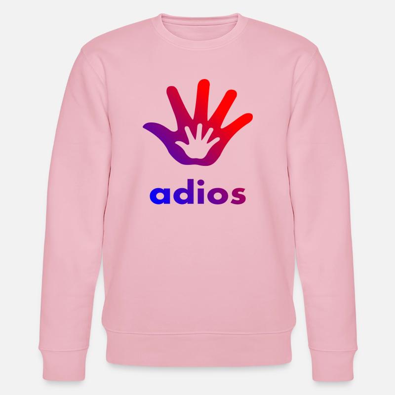 Adios Hand - Stanley/Stella Unisex Bio-Sweatshirt CHANGER  - Hellrosa