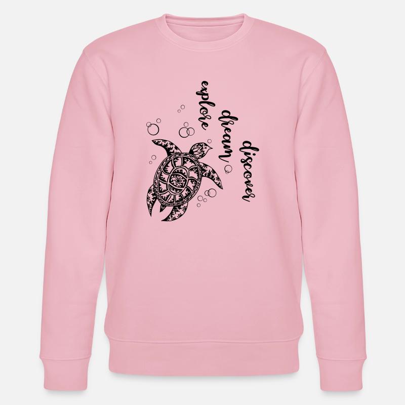 Explore Dream Discover - Stanley/Stella CHANGER Unisex Organic Sweatshirt - cotton pink
