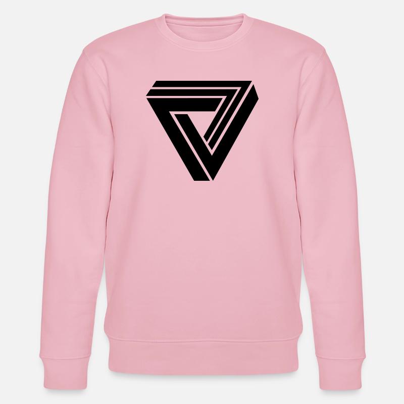 Dreieck - Stanley/Stella Unisex Bio-Sweatshirt CHANGER  - Hellrosa