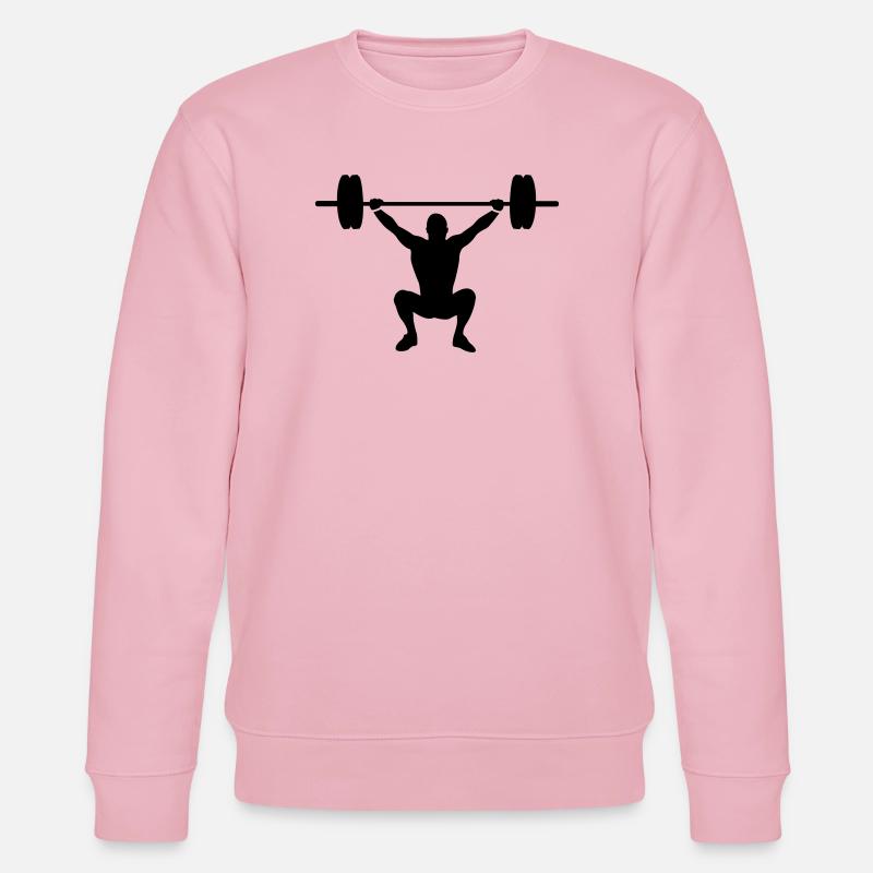 Gewichtheben - Stanley/Stella Unisex Bio-Sweatshirt CHANGER  - Hellrosa