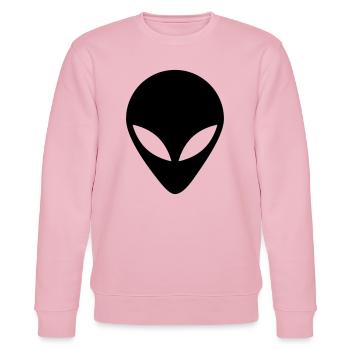 Außerirdische - Stanley/Stella Unisex Bio-Sweatshirt CHANGER  - Hellrosa - Vorne - Jaron (178cm) & Liana (172cm)