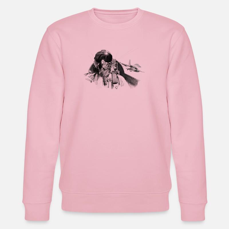 Fighter pilot - Stanley/Stella Unisex Bio-Sweatshirt CHANGER  - Hellrosa