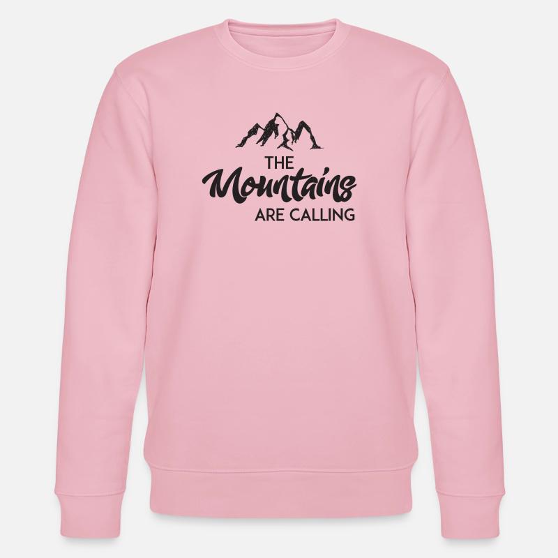 The Mountains Are Calling - Stanley/Stella Unisex Bio-Sweatshirt CHANGER  - Hellrosa