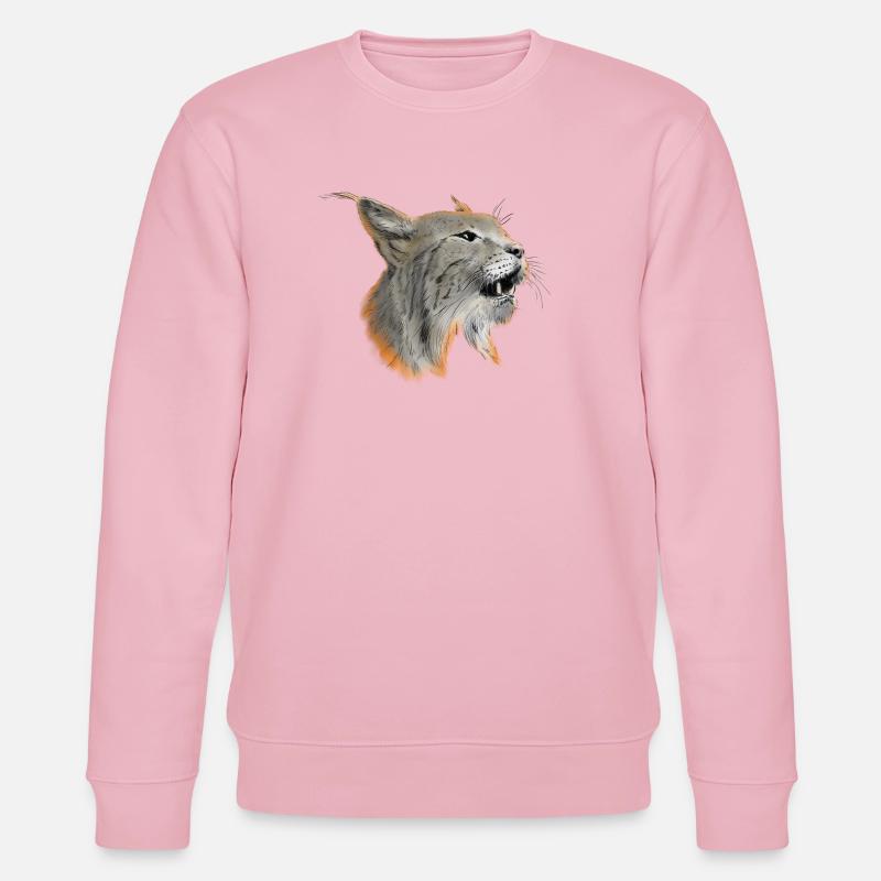 Luchs - Stanley/Stella Unisex Bio-Sweatshirt CHANGER  - Hellrosa