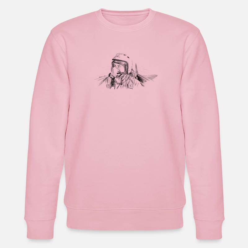 Fighter pilot - Stanley/Stella Unisex Bio-Sweatshirt CHANGER  - Hellrosa