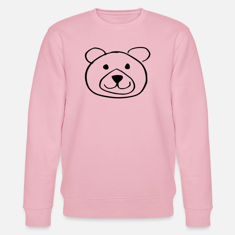 süßer Bär - Stanley/Stella Unisex Bio-Sweatshirt CHANGER  - Hellrosa