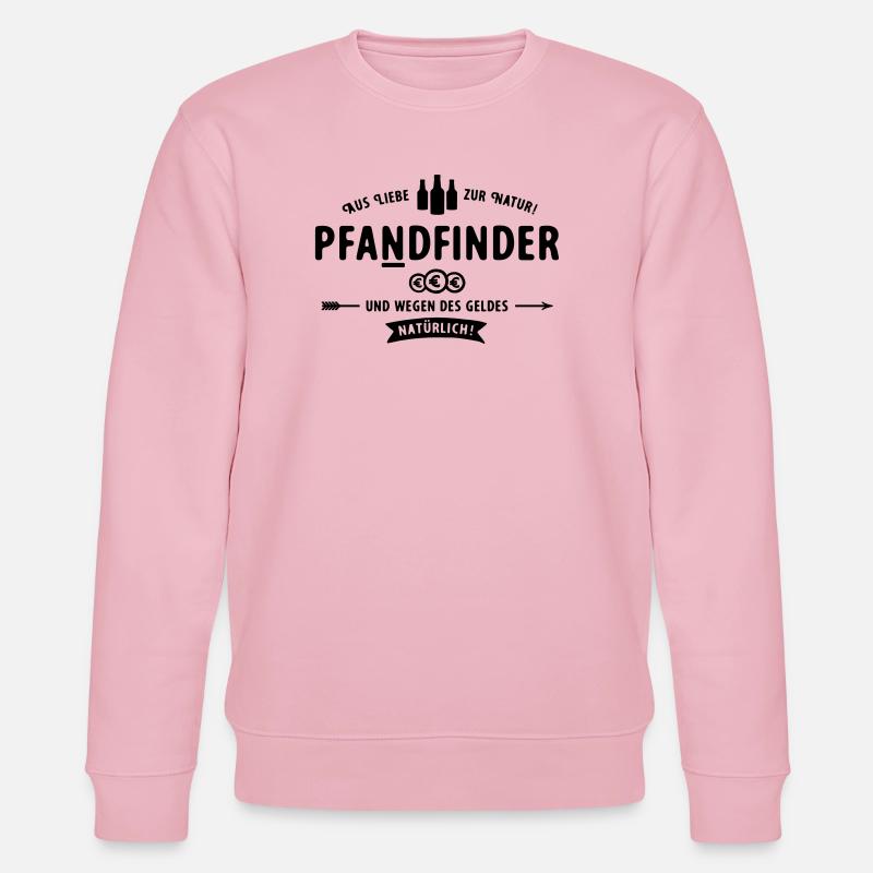 Pfadfinder wird zum Pfandfinder - Stanley/Stella Unisex Bio-Sweatshirt CHANGER  - Hellrosa