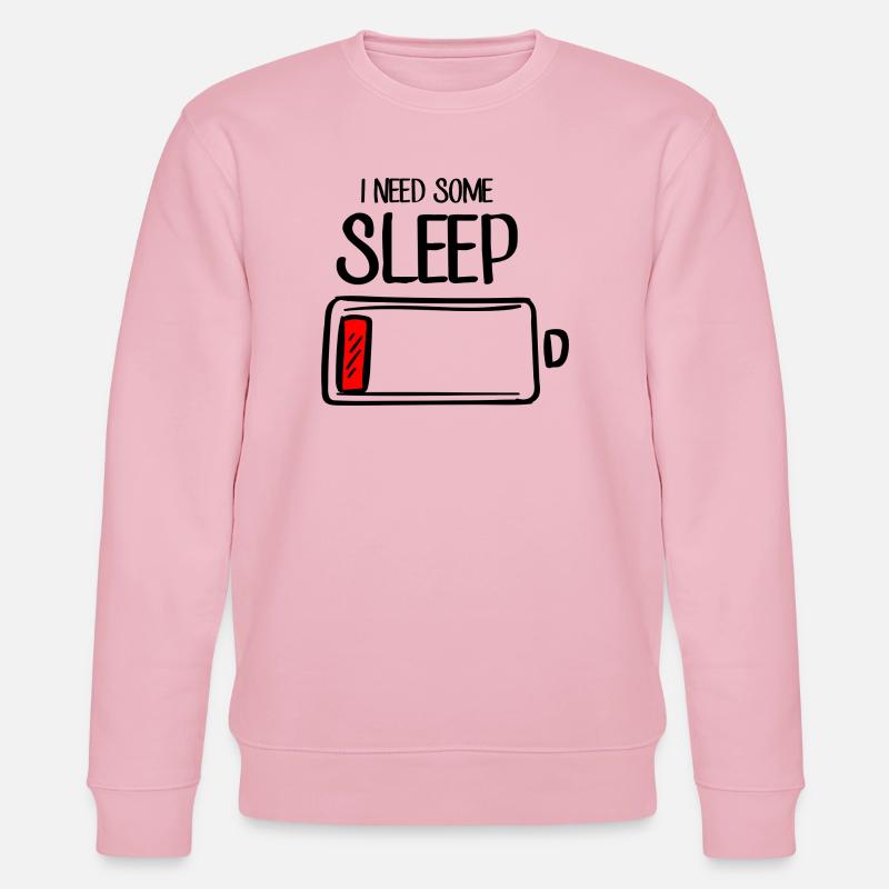 Crimson Stroke auf Schwarz - Stanley/Stella Unisex Bio-Sweatshirt CHANGER  - Hellrosa