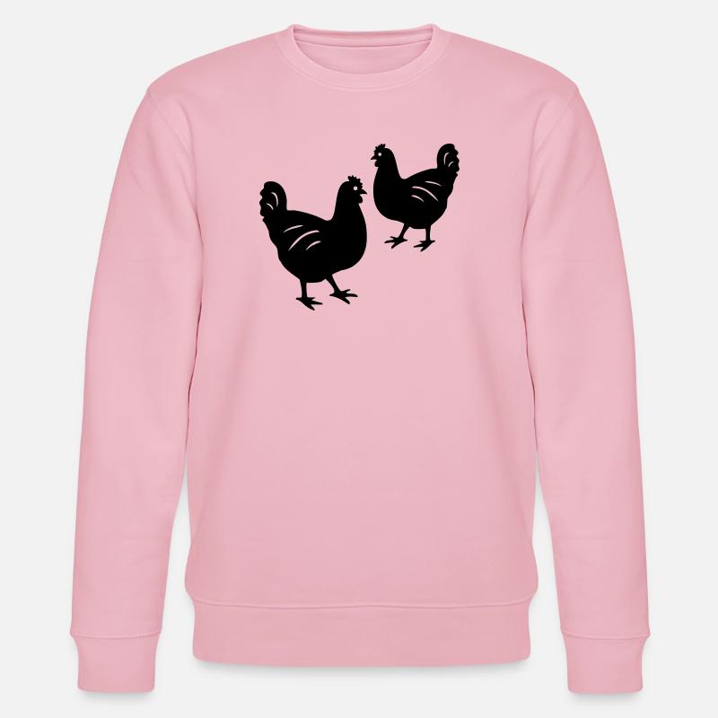 Poulets - Sweat bio CHANGER Stanley/Stella Unisexe - rose pâle