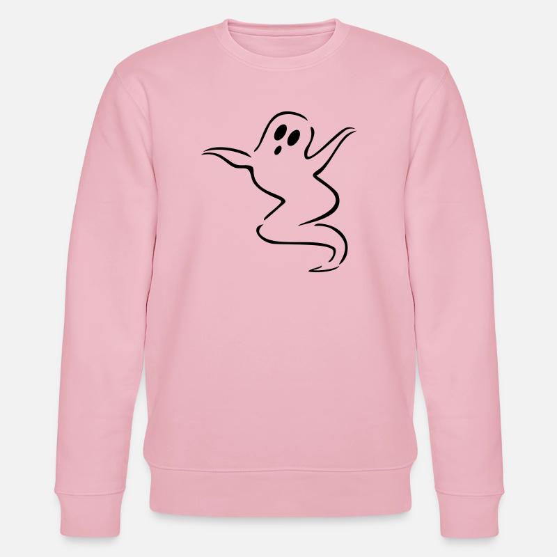 gespenst geist halloween - Stanley/Stella Unisex Bio-Sweatshirt CHANGER  - Hellrosa