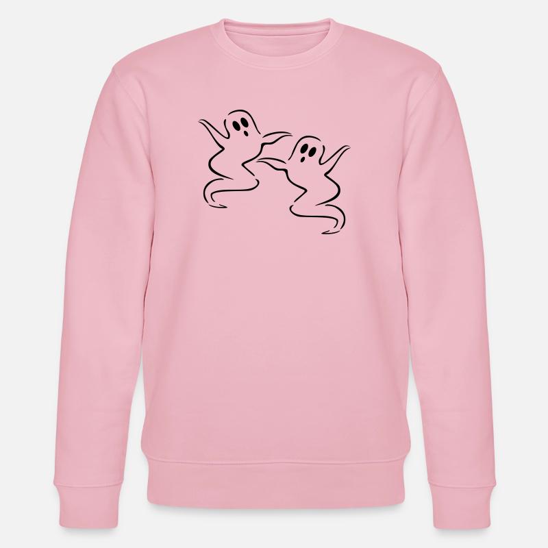 gespenster geist halloween - Stanley/Stella Unisex Bio-Sweatshirt CHANGER  - Hellrosa