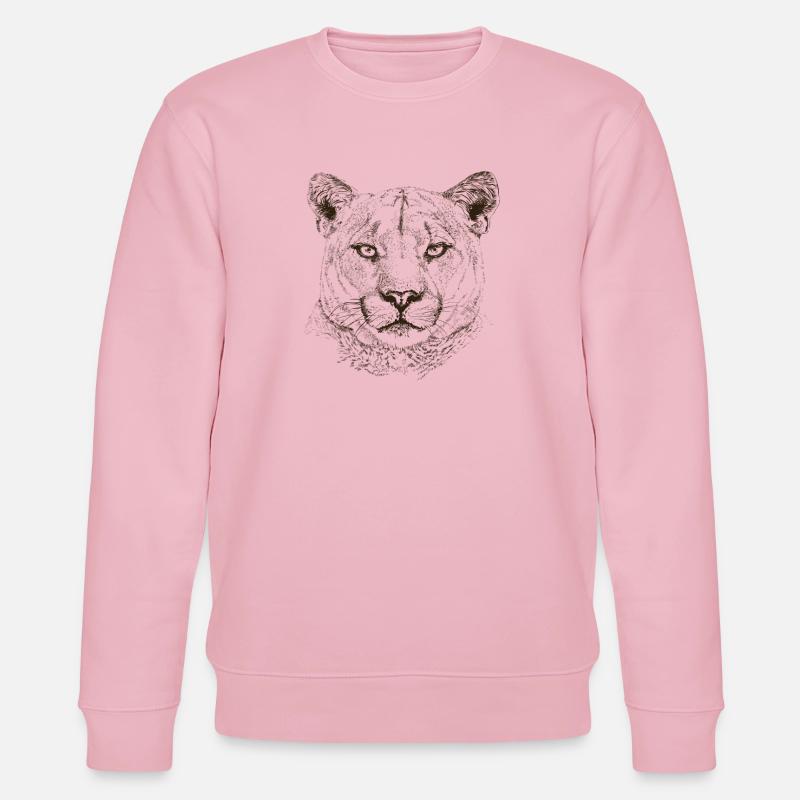 Wildkatze - Stanley/Stella Unisex Bio-Sweatshirt CHANGER  - Hellrosa