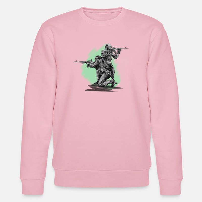 Special Forces - Stanley/Stella Unisex Bio-Sweatshirt CHANGER  - Hellrosa