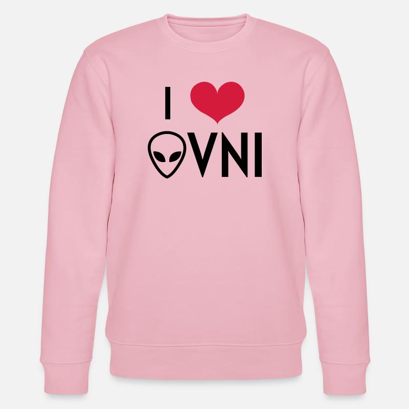 Ovni Ufo Extraterrestre Espace Geek Planète - Sweat bio CHANGER Stanley/Stella Unisexe - rose pâle