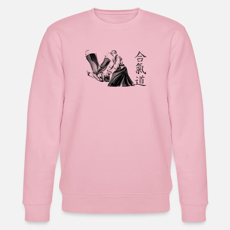 aikido - Stanley/Stella økologisk unisex-sweatshirt CHANGER  - lys rosa