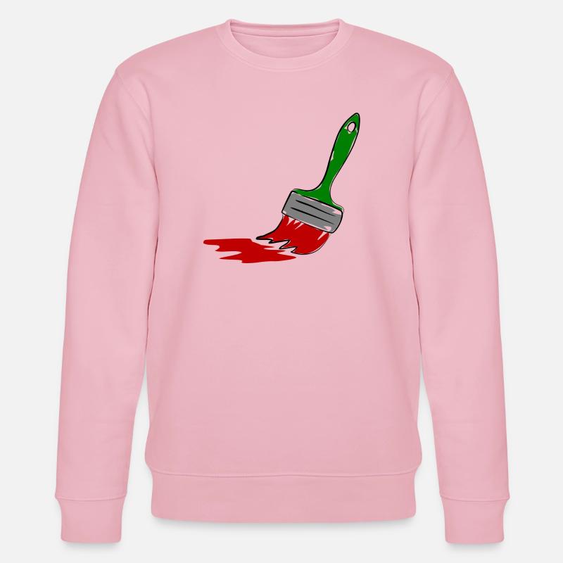 Maler Pinsel - Stanley/Stella Unisex Bio-Sweatshirt CHANGER  - Hellrosa