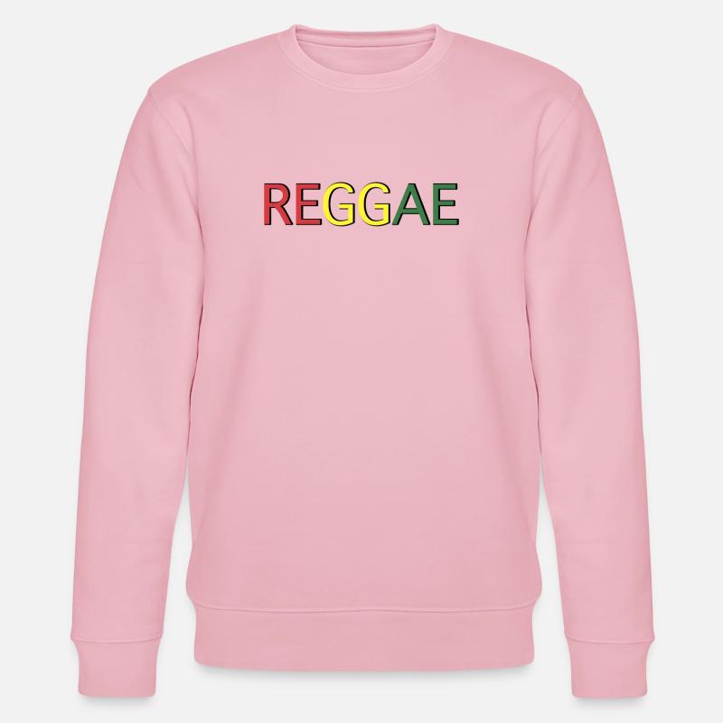 Reggae Farbcode Schriftzug - Stanley/Stella Unisex Bio-Sweatshirt CHANGER  - Hellrosa