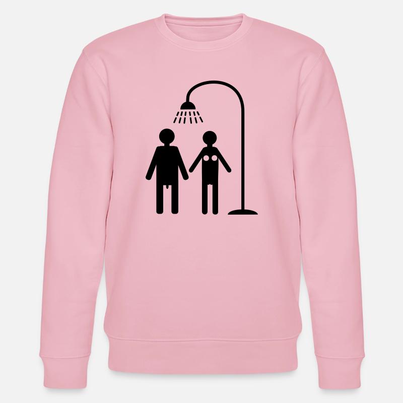 duschen hygiene lebensstil - Stanley/Stella Unisex Bio-Sweatshirt CHANGER  - Hellrosa