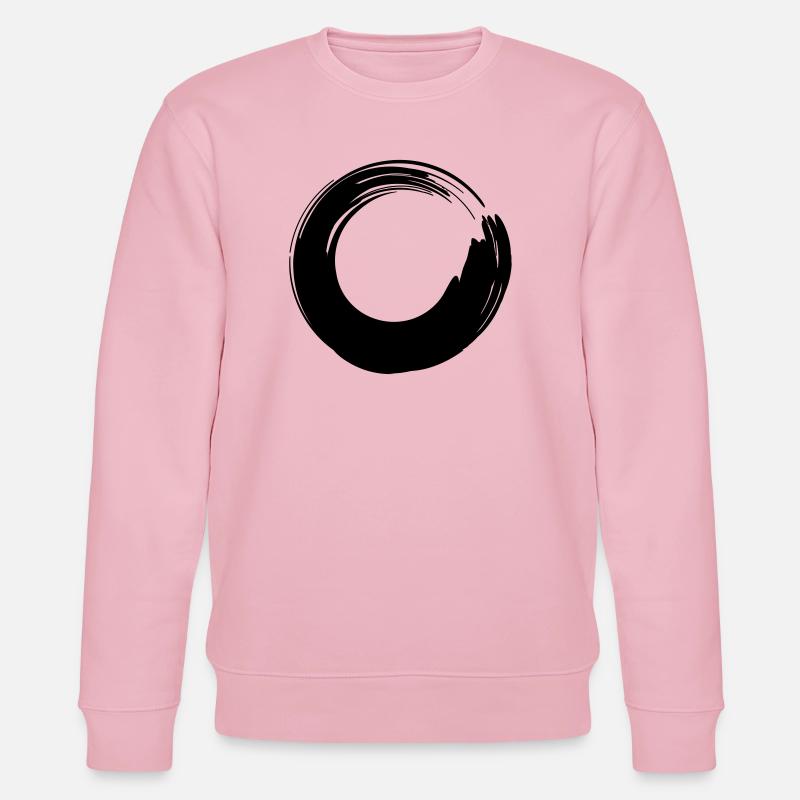 Pinselstrich-Kreis - Stanley/Stella Unisex Bio-Sweatshirt CHANGER  - Hellrosa