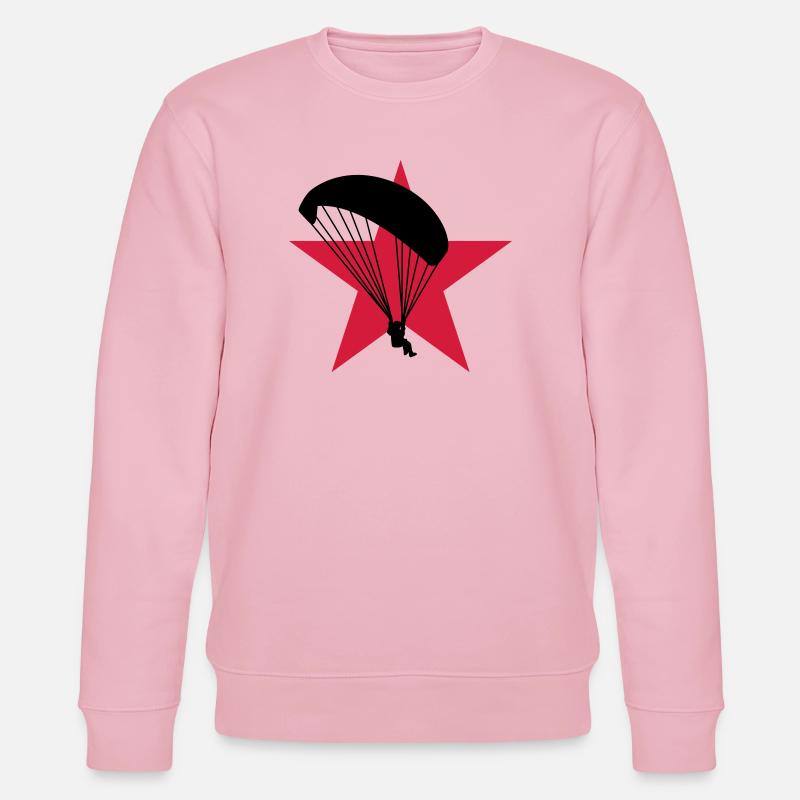 Gleitschirmfliegen / Gleitschirm / Paragliding / - Stanley/Stella Unisex Bio-Sweatshirt CHANGER  - Hellrosa