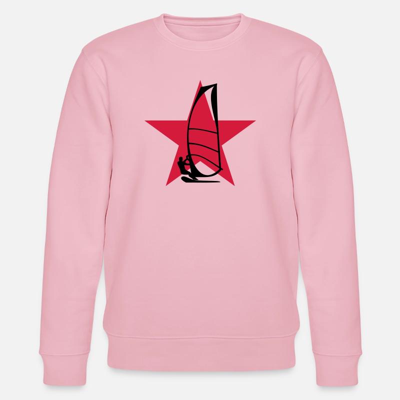 Windsurfen / Windsurfer / Windsurf / Windsurfing - Stanley/Stella Unisex Bio-Sweatshirt CHANGER  - Hellrosa