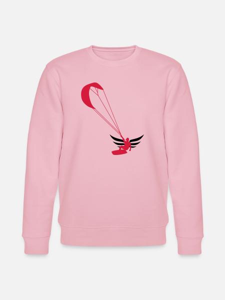 Kiteboarding / Kitesurfing / Kitesurf / - Sweat bio CHANGER Stanley/Stella Unisexe - rose pâle