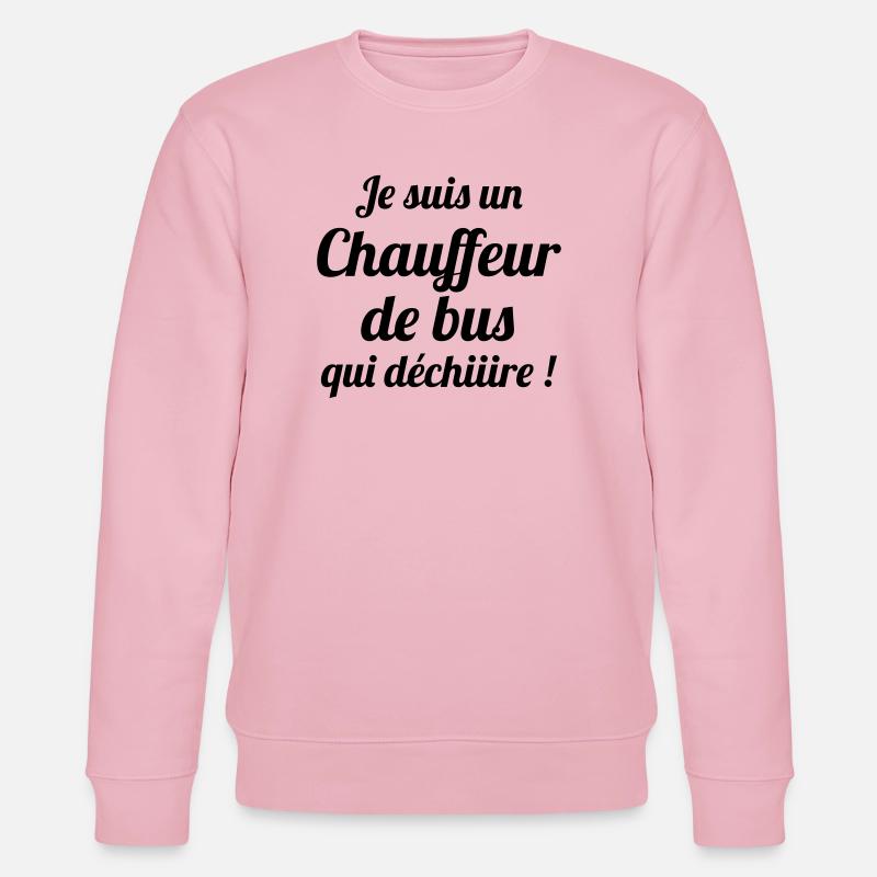 Bus / Busfahrer / Arbeit / Job - Stanley/Stella Unisex Bio-Sweatshirt CHANGER  - Hellrosa