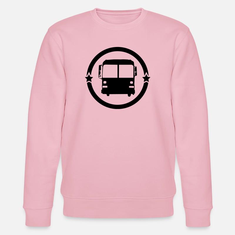 Bus / Busfahrer / Arbeit / Job - Stanley/Stella Unisex Bio-Sweatshirt CHANGER  - Hellrosa