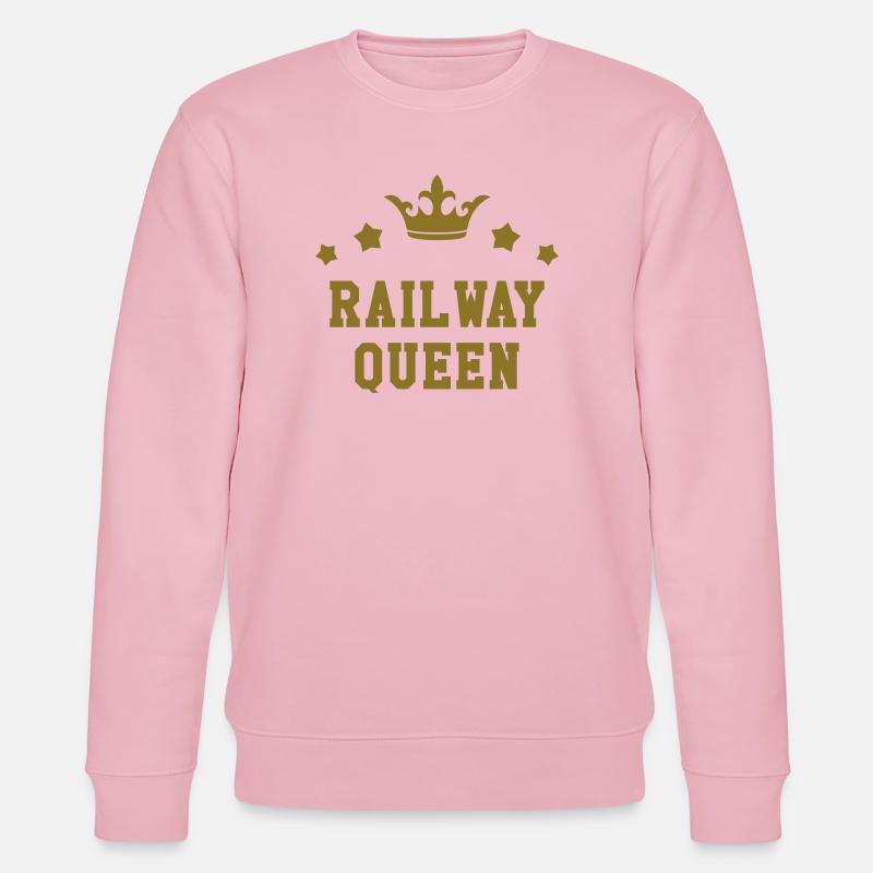 Eisenbahner / Eisenbahnen / Eisenbahn / Bahn - Stanley/Stella Unisex Bio-Sweatshirt CHANGER - Hellrosa