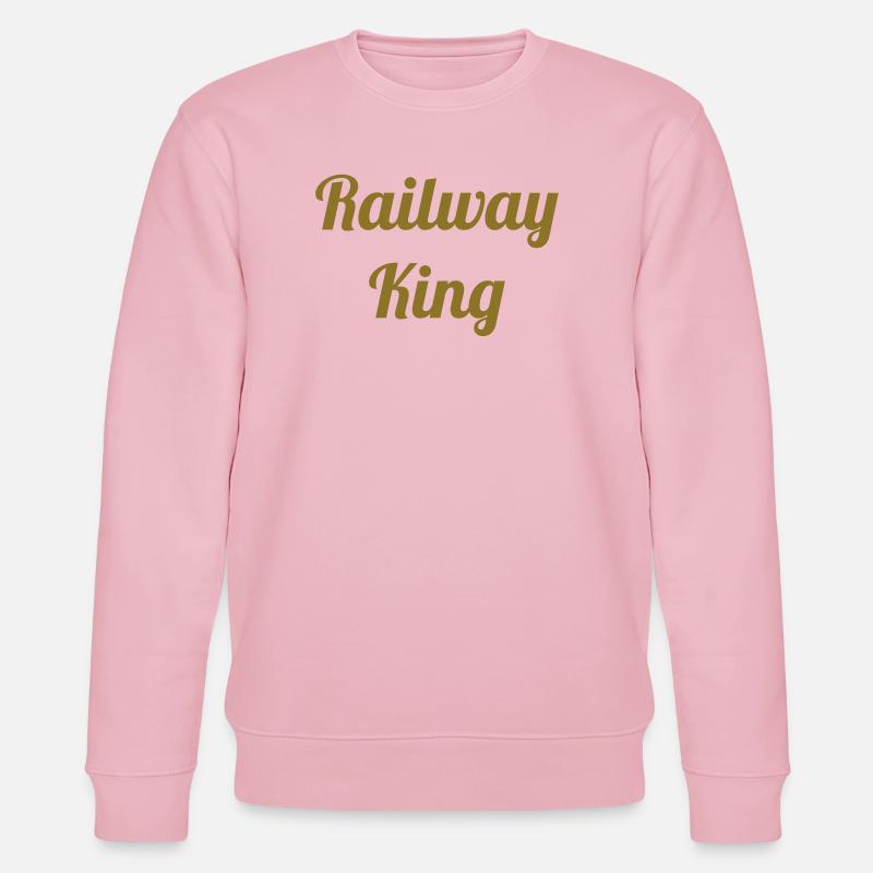 Cheminot / Chemin de fer / Train / Metro - Sweat bio CHANGER Stanley/Stella Unisexe - rose pâle