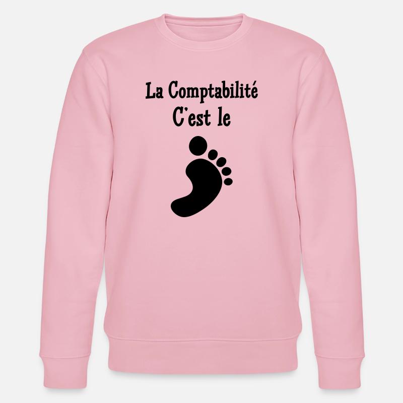 comptable / comptabilité / argent / Finance / Euro - Sweat bio CHANGER Stanley/Stella Unisexe - rose pâle