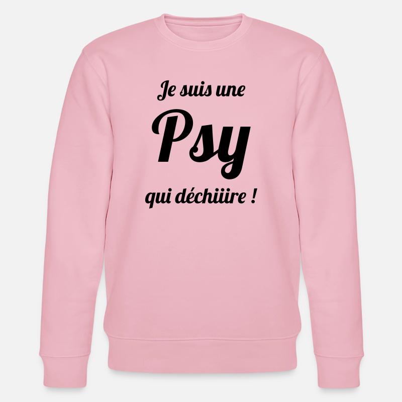 Psychoanalysis Psychoanalytiker Psychanalyse - Stanley/Stella CHANGER Unisex Organic Sweatshirt - cotton pink