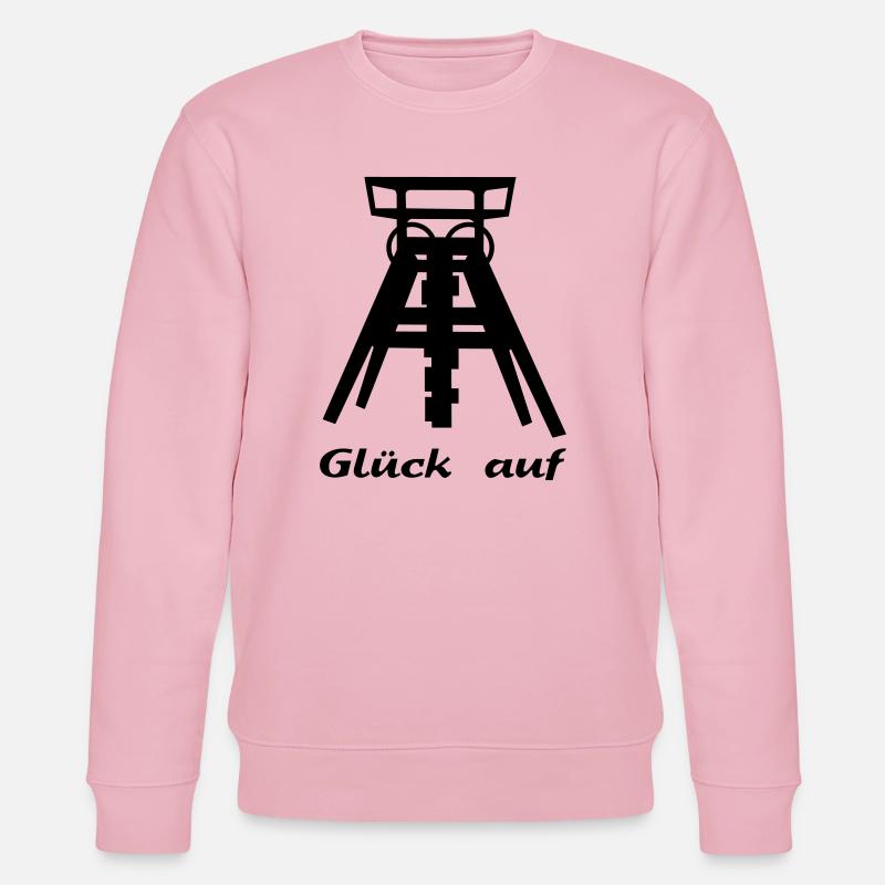 zeche ruhrgebiet - Stanley/Stella Unisex Bio-Sweatshirt CHANGER  - Hellrosa