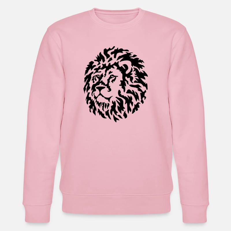 löwe raubkatze - Stanley/Stella Unisex Bio-Sweatshirt CHANGER  - Hellrosa