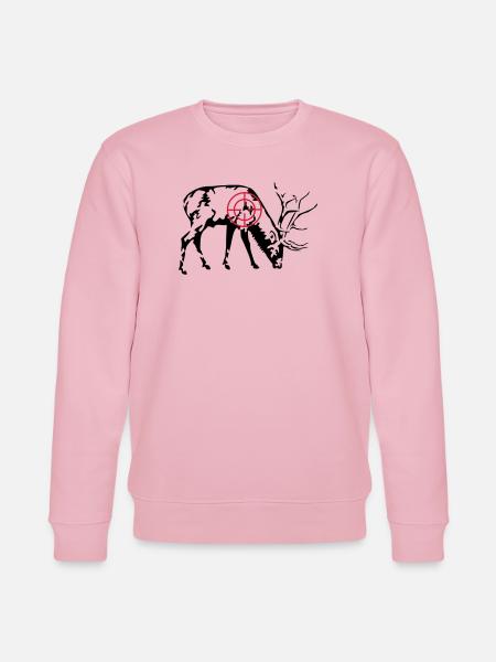 Cerf broutant - Sweat bio CHANGER Stanley/Stella Unisexe - rose pâle