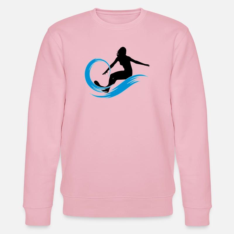 surfeuse - Sweat bio CHANGER Stanley/Stella Unisexe - rose pâle