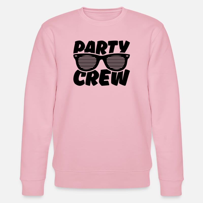 party crew - Stanley/Stella Unisex Bio-Sweatshirt CHANGER  - Hellrosa