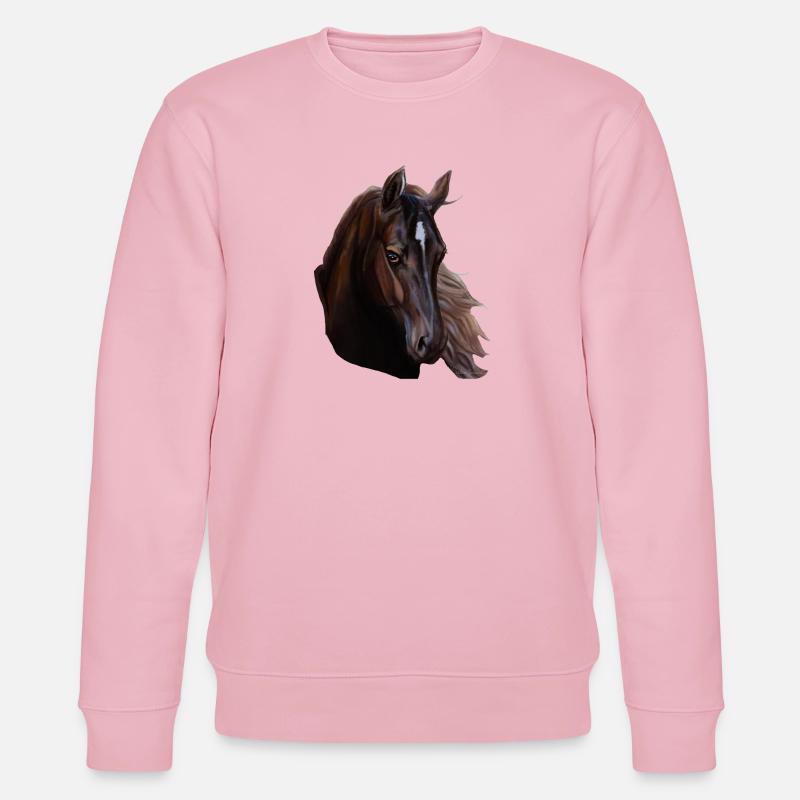 cheval - Sweat bio CHANGER Stanley/Stella Unisexe - rose pâle