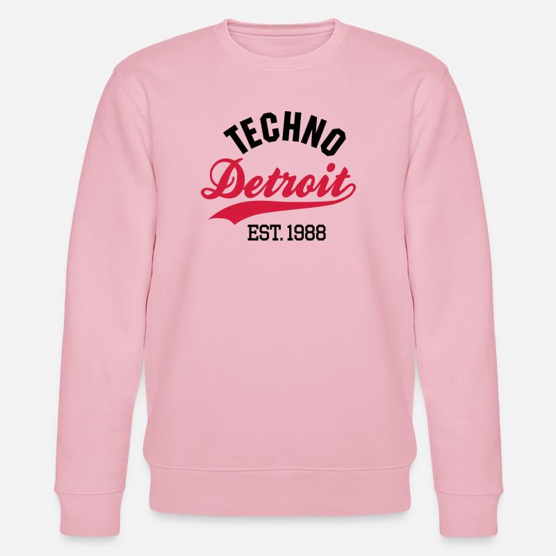 Techno Detroit est.1988 - Stanley/Stella Unisex Bio-Sweatshirt CHANGER  - Hellrosa