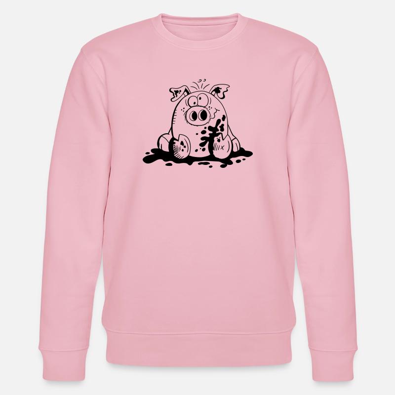 Cochon dans la boue - Cochons - Cadeau - Sweat bio CHANGER Stanley/Stella Unisexe - rose pâle