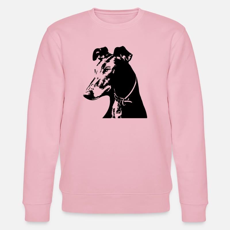 Galgo Kopf - Stanley/Stella Unisex Bio-Sweatshirt CHANGER  - Hellrosa